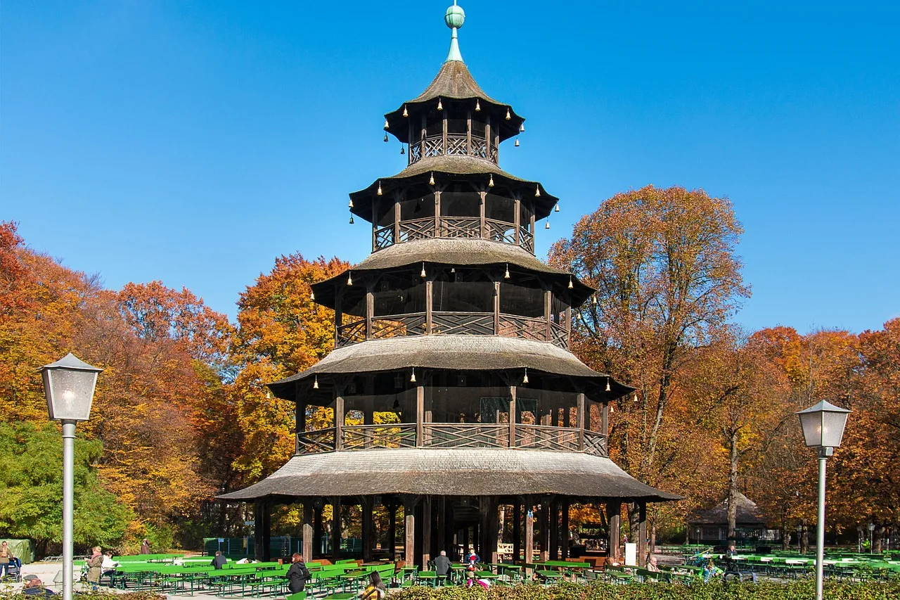 Der Chinesische Turm im Englischen Garten