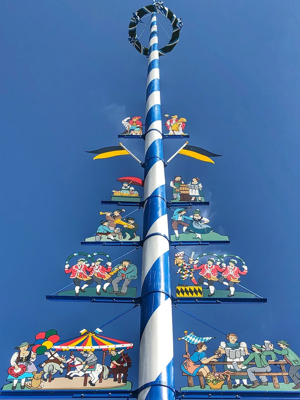 Der Maibaum am Viktualienmarkt
